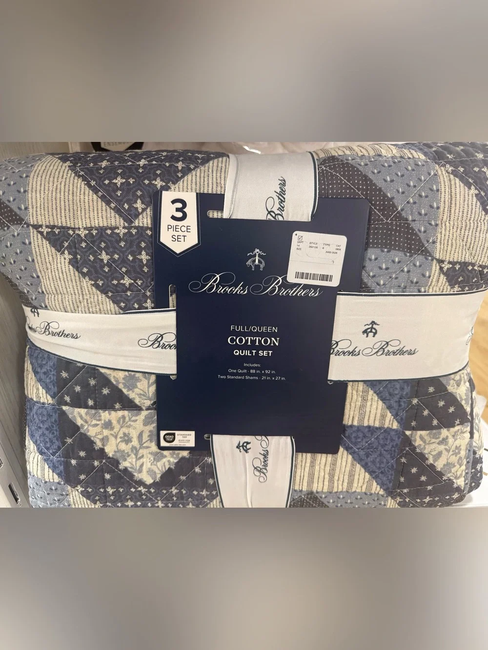 Brooks Brothers Patchwork Quilt set